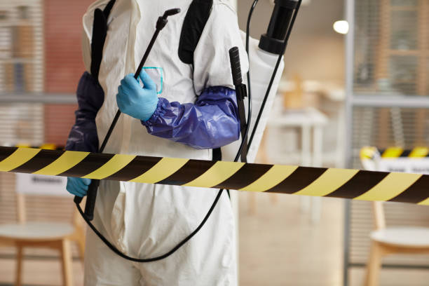 Professional Blood Cleanup technician working in Central Islip, NY